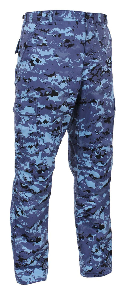 Rothco Digital Camo Tactical BDU Pants Sky Blue Digital Camo Size XL - Get Tight Gear