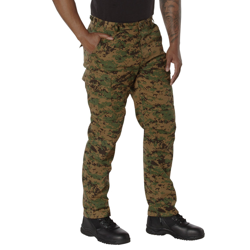Rothco Digital Camo Tactical BDU Pants Woodland Digital Camo Size 3XL - Get Tight Gear