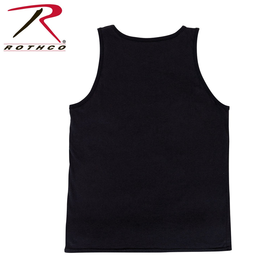 Rothco Distressed U.S. Flag Tank Top Black Size 2XL - Get Tight Gear