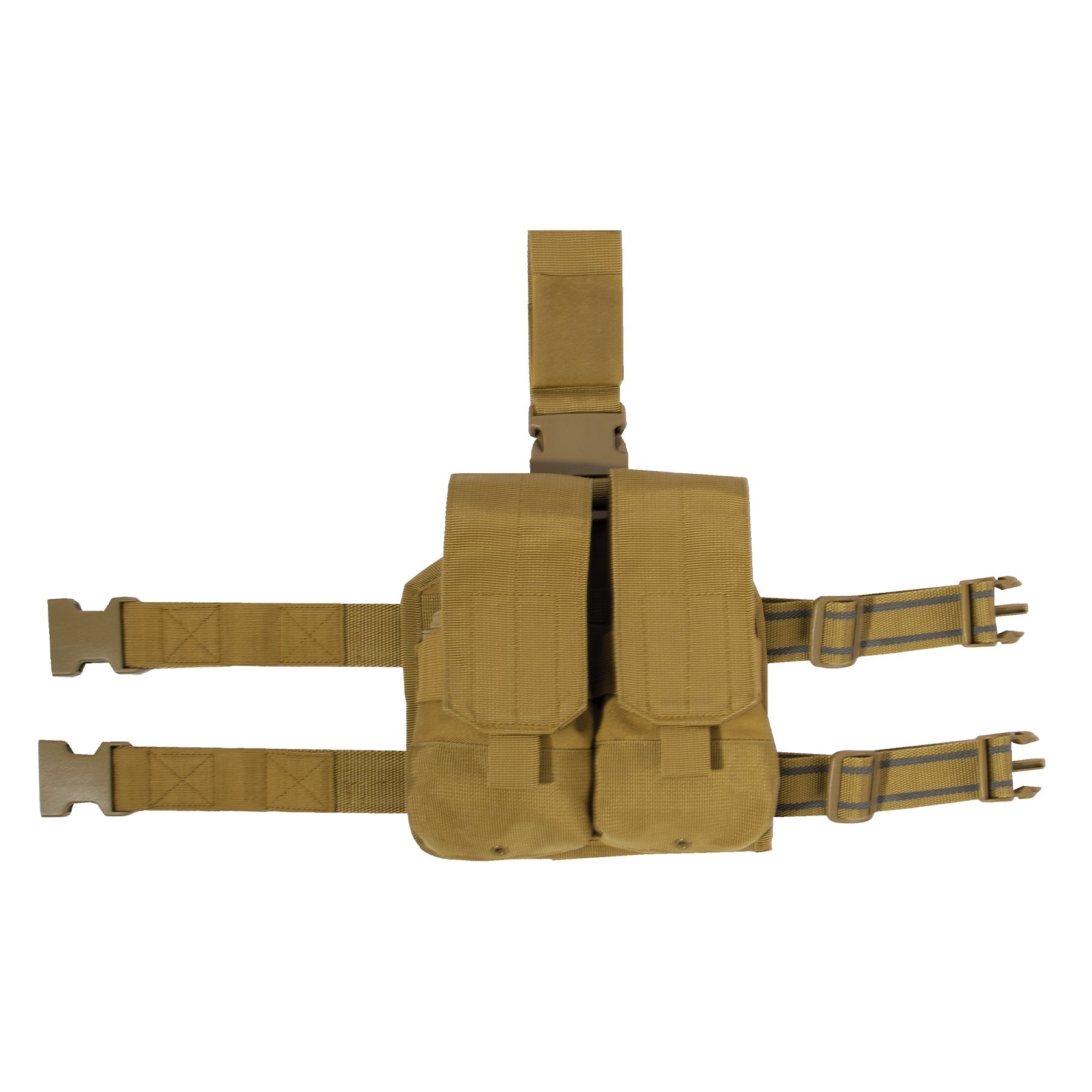 Rothco Drop Leg Double Mag Pouch Coyote Brown - Get Tight Gear