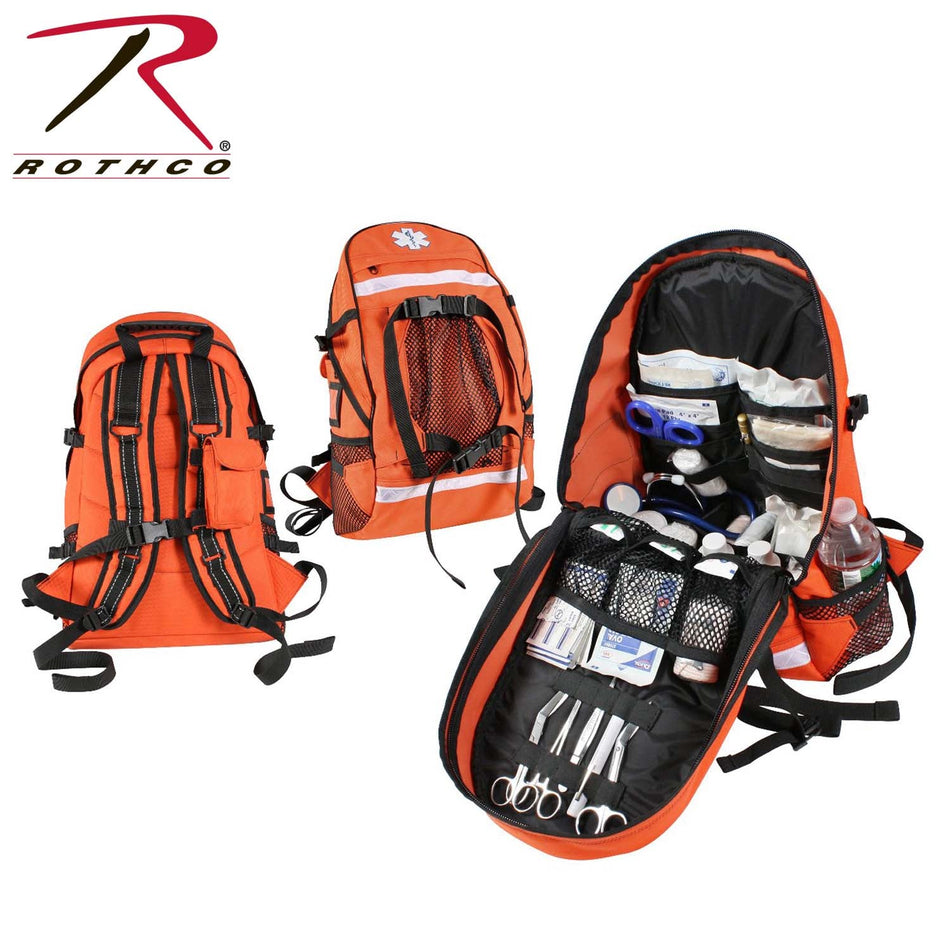 Rothco EMS Trauma Backpack Orange - Get Tight Gear