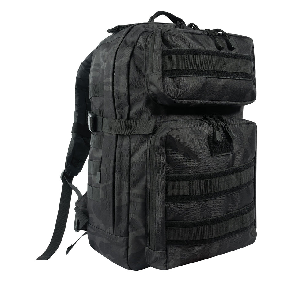Rothco Fast Mover Tactical Backpack Midnight Black Camo - Get Tight Gear