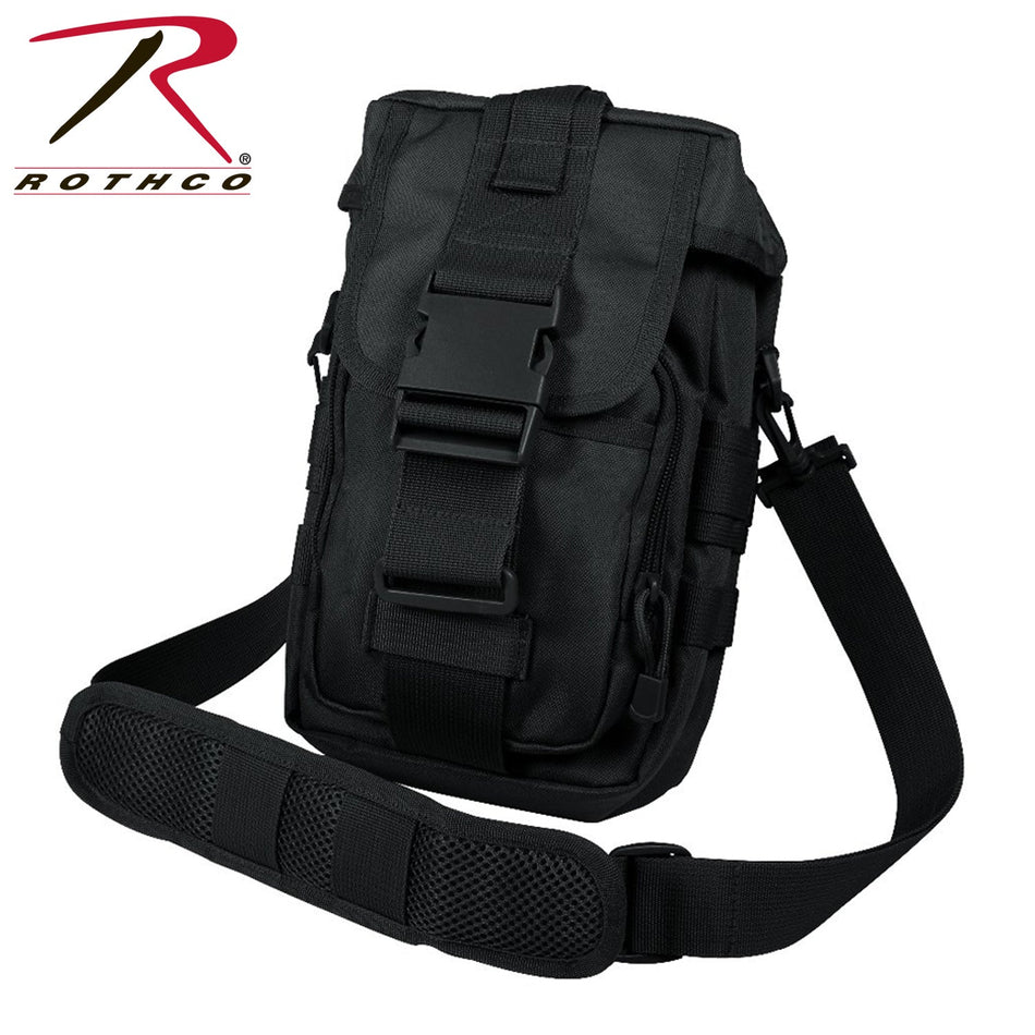 Rothco Flexipack MOLLE Tactical Shoulder Bag Black - Get Tight Gear
