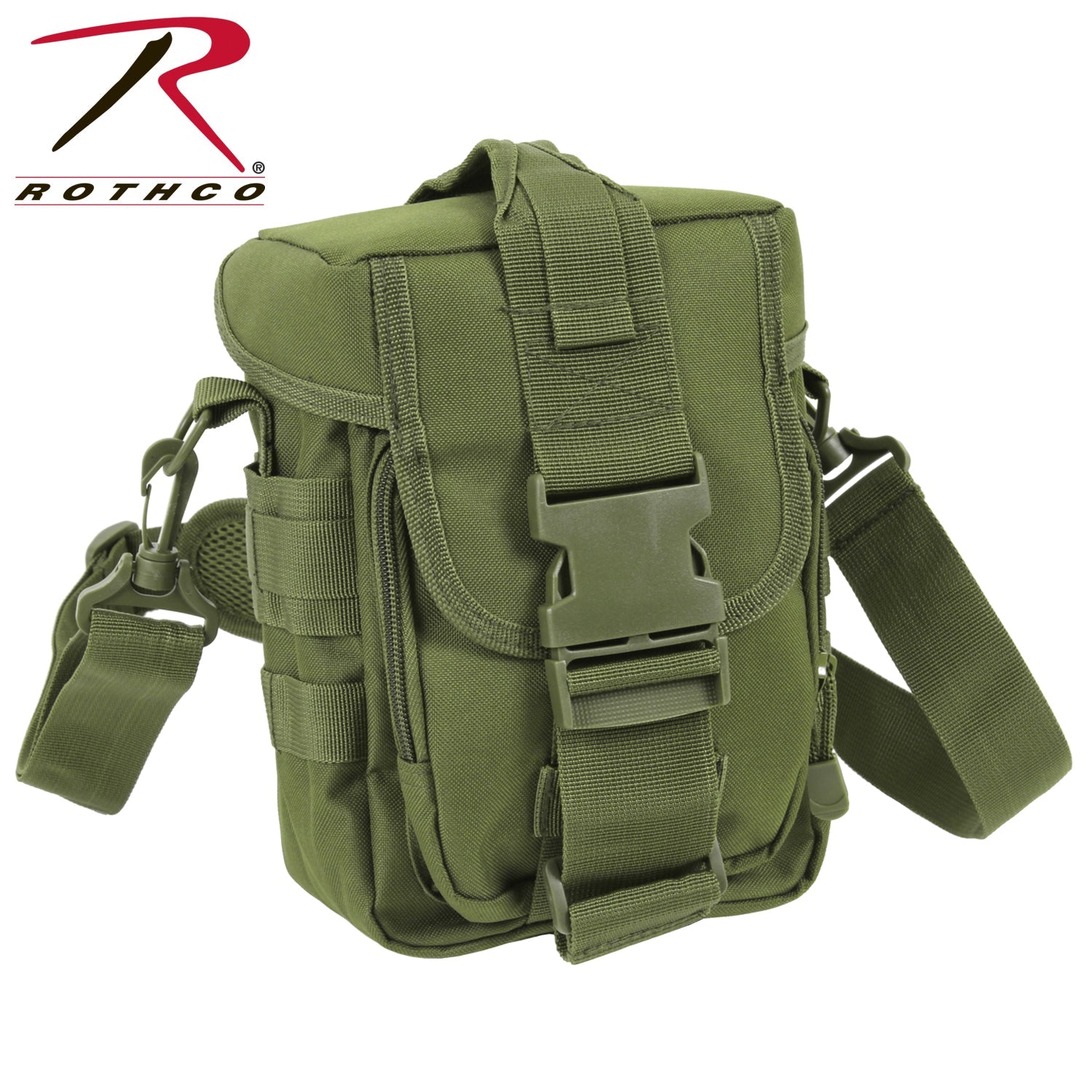 Rothco Flexipack MOLLE Tactical Shoulder Bag Olive Drab - Get Tight Gear