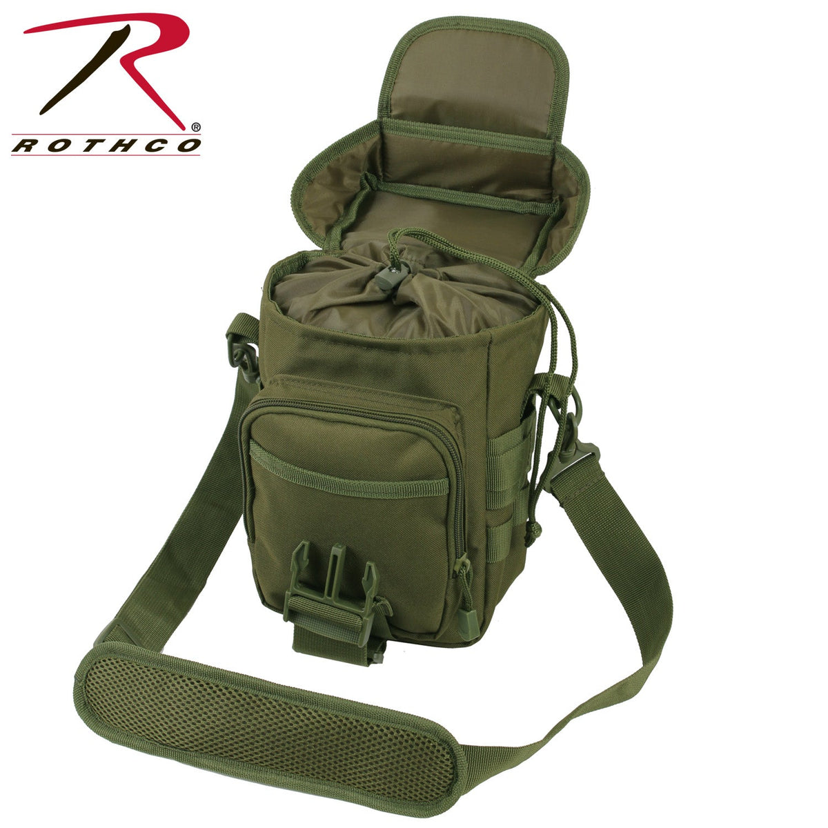 Rothco Flexipack MOLLE Tactical Shoulder Bag Olive Drab - Get Tight Gear