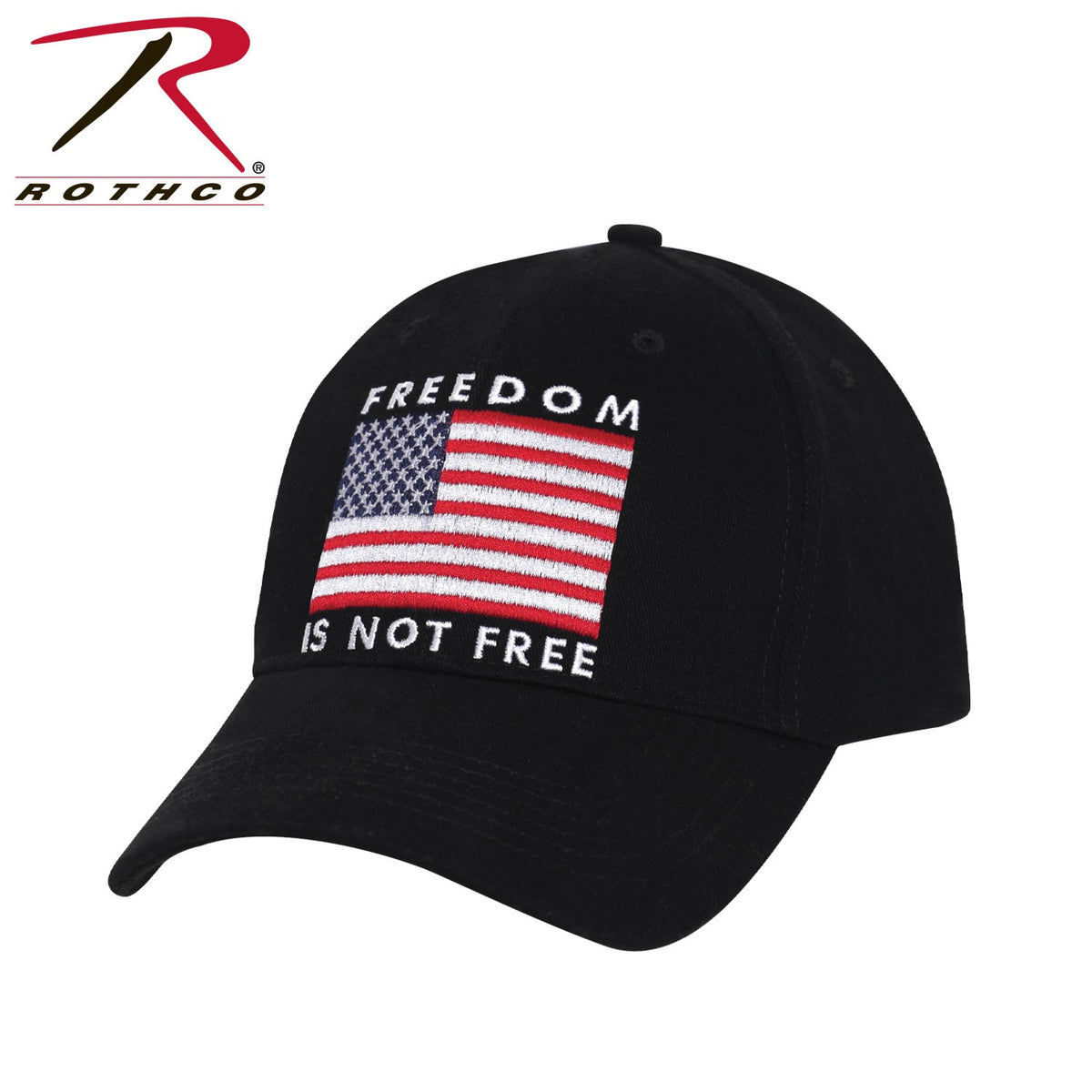 Rothco Freedom Is Not Free Low Profile Cap Black Size One Size - Get Tight Gear