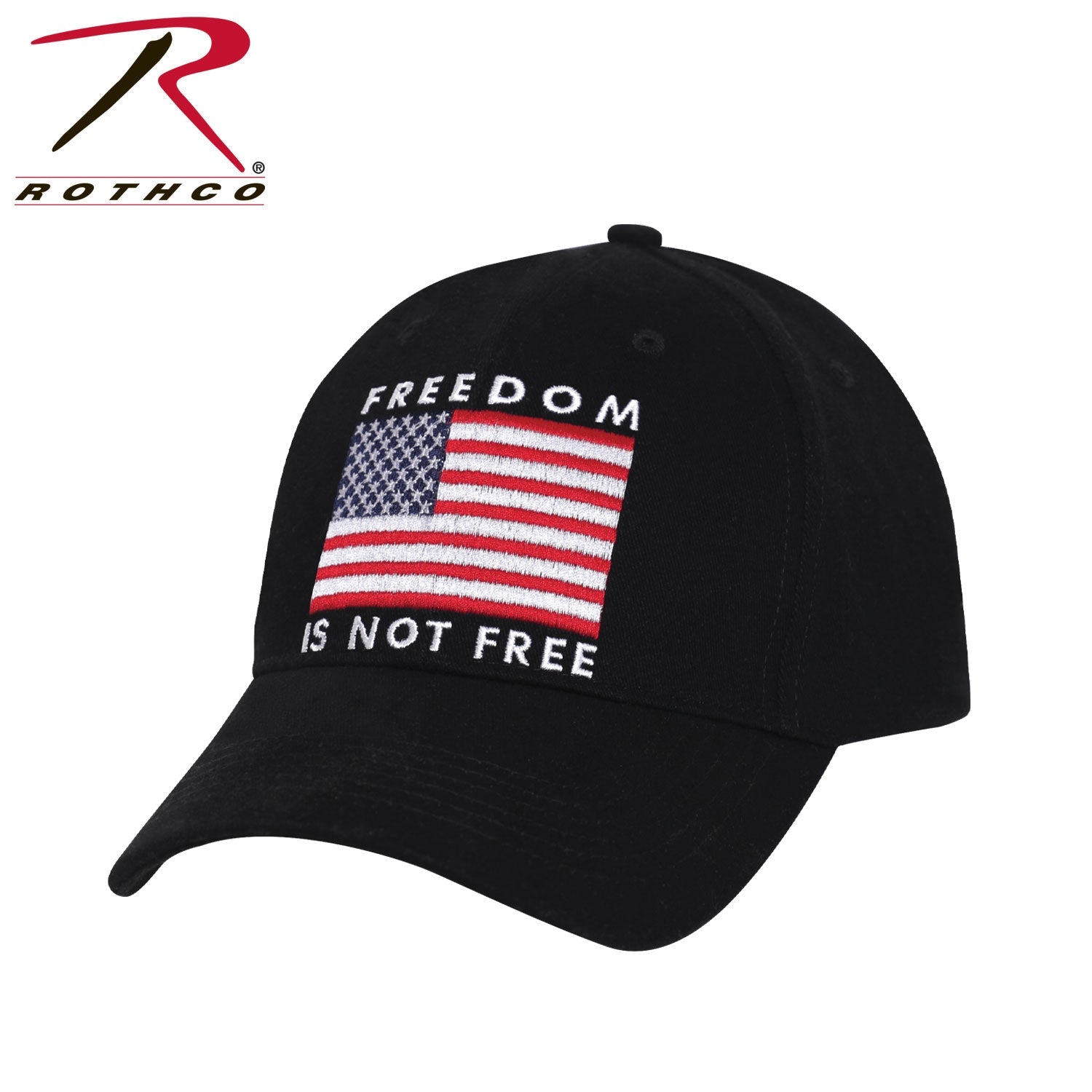 Rothco Freedom Is Not Free Low Profile Cap Black Size One Size - Get Tight Gear