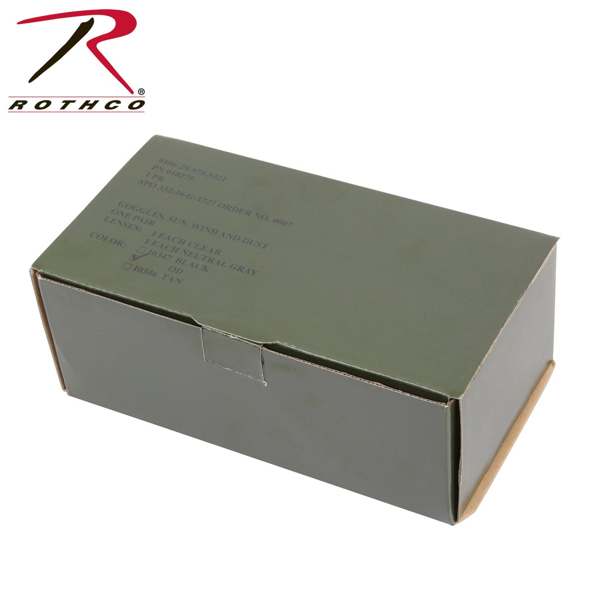 Rothco G.I. Type Sun, Wind & Dust Goggles Olive Drab - Get Tight Gear