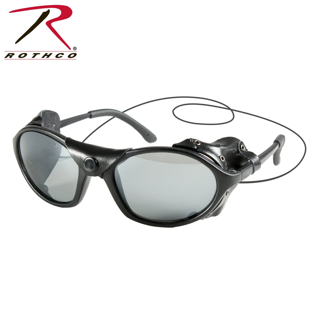 Rothco Glacier Sunglasses with Wind Guard Black - Get Tight Gear