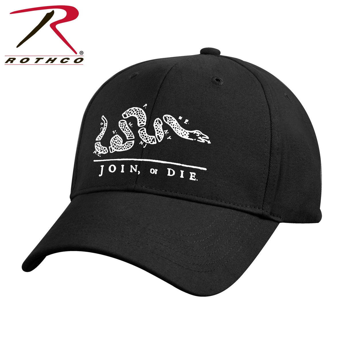 Rothco Join or Die Deluxe Low Profile Cap Black Size One Size - Get Tight Gear