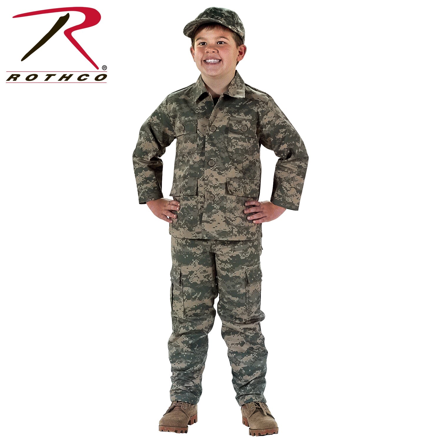 Rothco Kids Digital Camo BDU Pants ACU Digital Camo Size M - Get Tight Gear