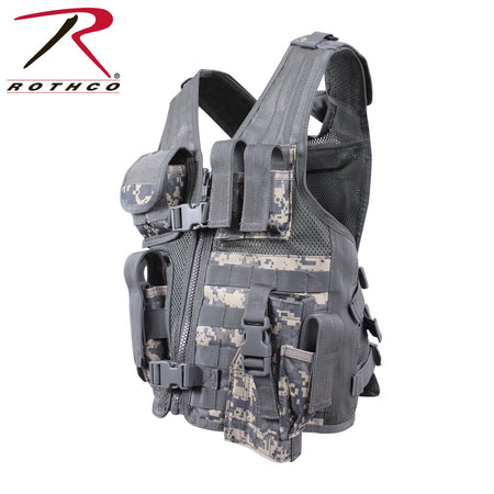 Rothco Kid's Tactical Cross Draw Vest ACU Digital Camo - Get Tight Gear