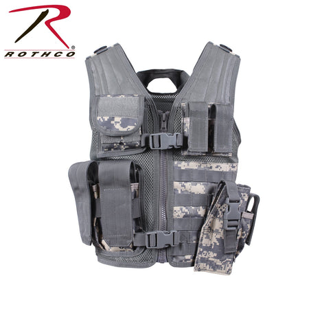 Rothco Kid's Tactical Cross Draw Vest ACU Digital Camo - Get Tight Gear