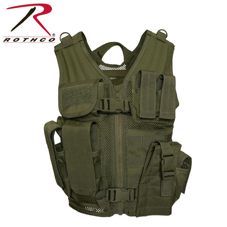 Rothco Kid's Tactical Cross Draw Vest Olive Drab - Get Tight Gear