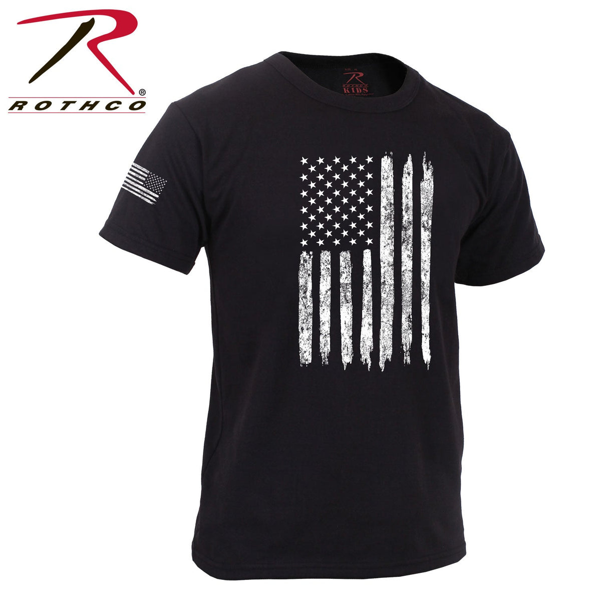 Rothco Kids US Flag T-Shirt Black Size S - Get Tight Gear