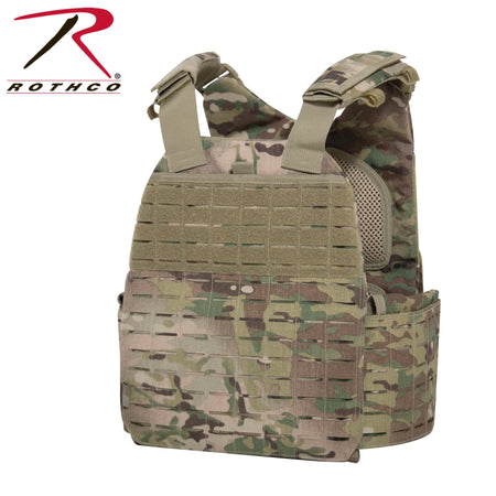 Rothco Laser Cut MOLLE Plate Carrier Vest MultiCam Size Regular - Get Tight Gear