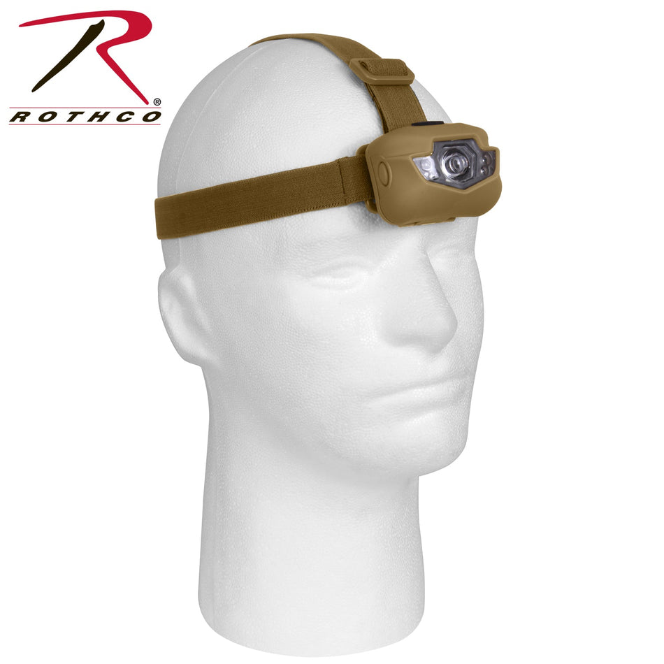 Rothco LED Headlamp Coyote Brown - Get Tight Gear