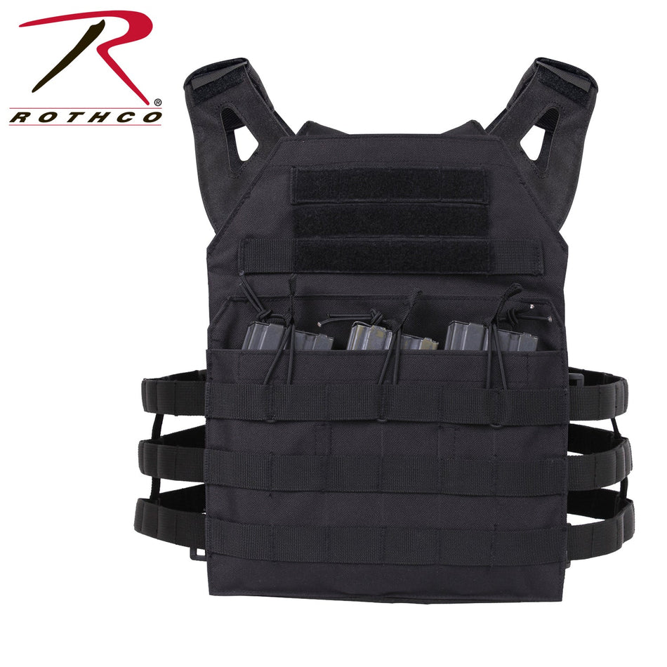 Rothco Lightweight Armor Plate Carrier Vest Black Size 2XL / 3XL - Get Tight Gear