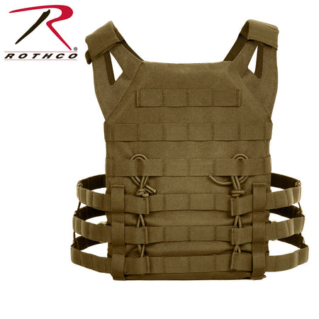 Rothco Lightweight Armor Plate Carrier Vest Coyote Brown Size Regular - Get Tight Gear