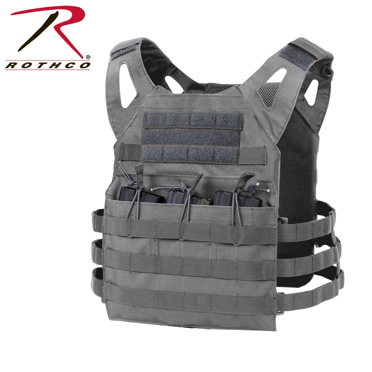 Rothco Lightweight Armor Plate Carrier Vest Grey Size Regular - Get Tight Gear