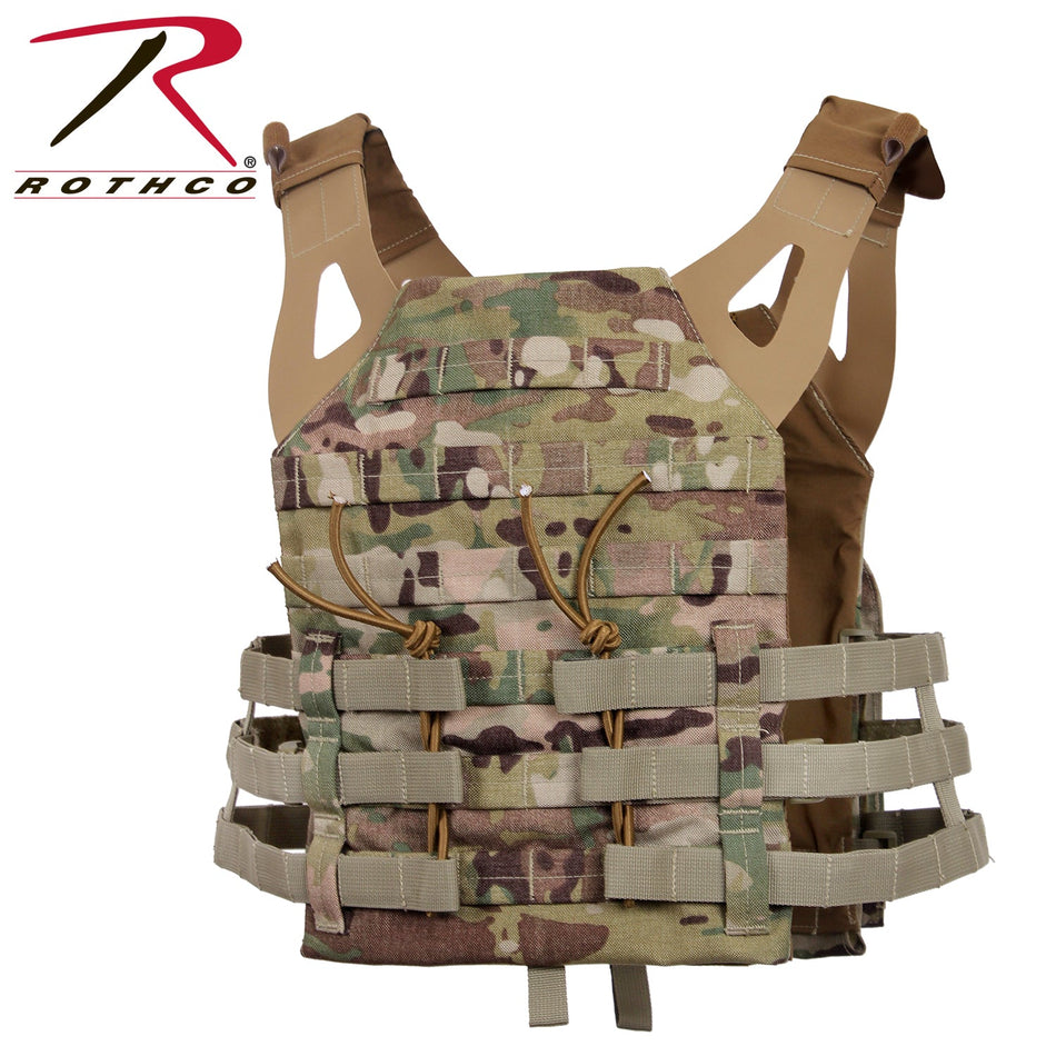 Rothco Lightweight Armor Plate Carrier Vest MultiCam Size 2XL / 3XL - Get Tight Gear