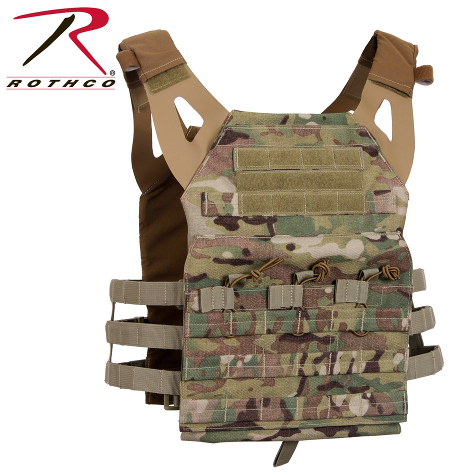 Rothco Lightweight Armor Plate Carrier Vest MultiCam Size 2XL / 3XL - Get Tight Gear