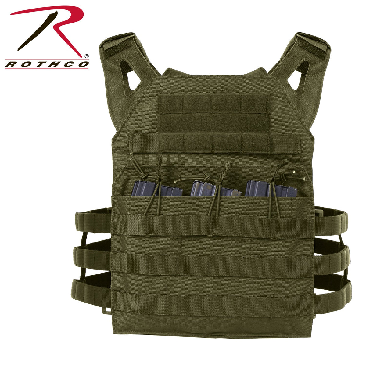 Rothco Lightweight Armor Plate Carrier Vest Olive Drab Size Regular - Get Tight Gear