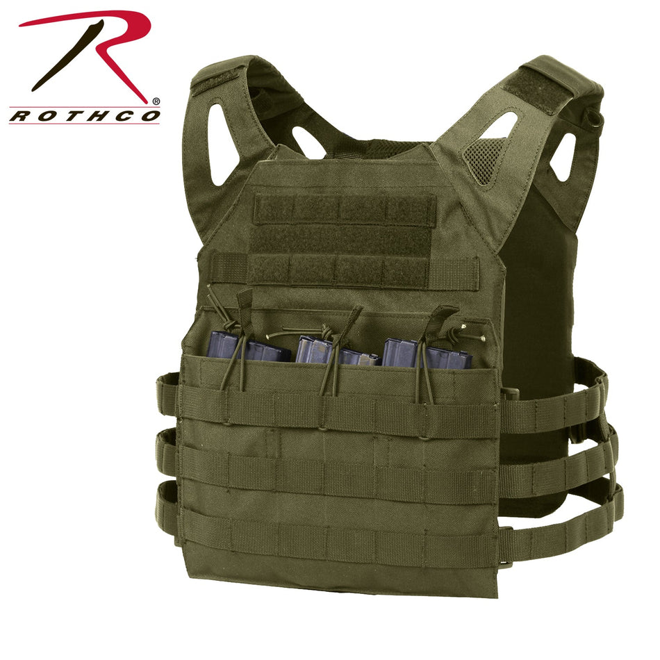 Rothco Lightweight Armor Plate Carrier Vest Olive Drab Size Regular - Get Tight Gear