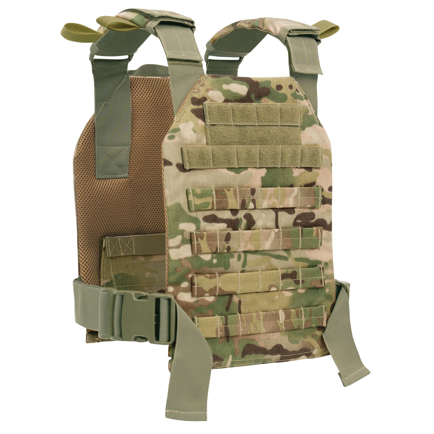 Rothco Low Profile Plate Carrier Vest MultiCam Size Regular - Get Tight Gear
