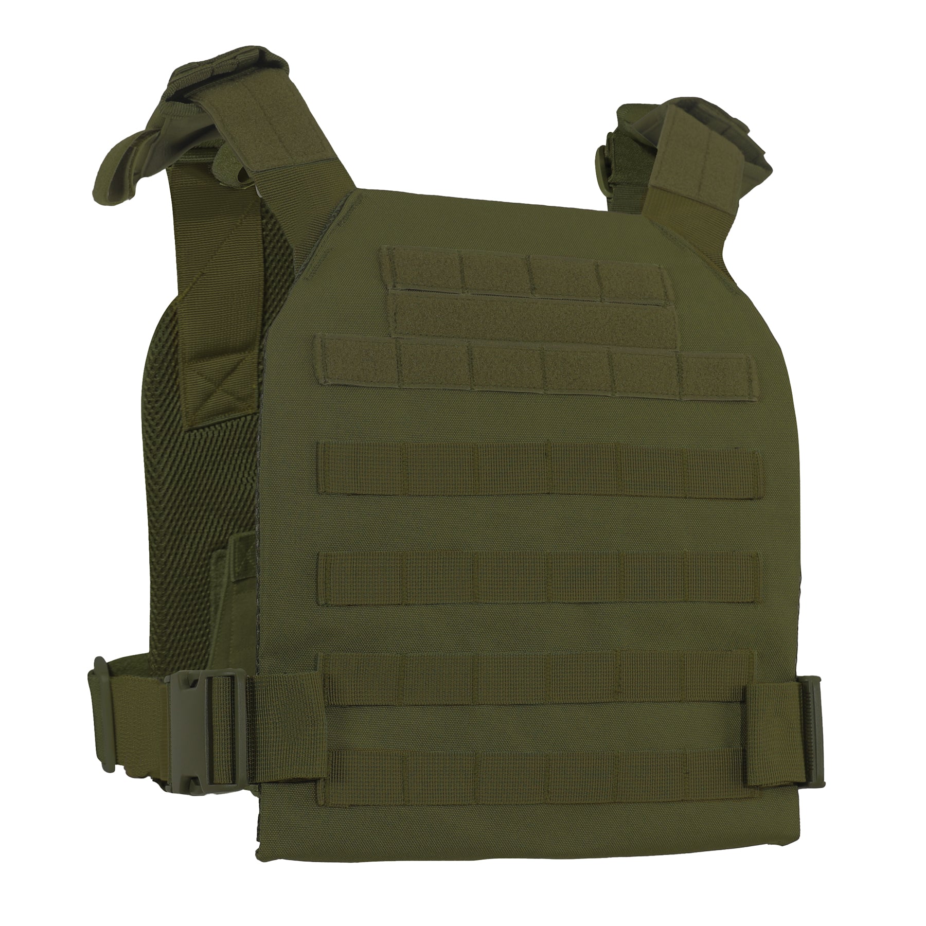 Rothco Low Profile Plate Carrier Vest Olive Drab Size Regular - Get Tight Gear