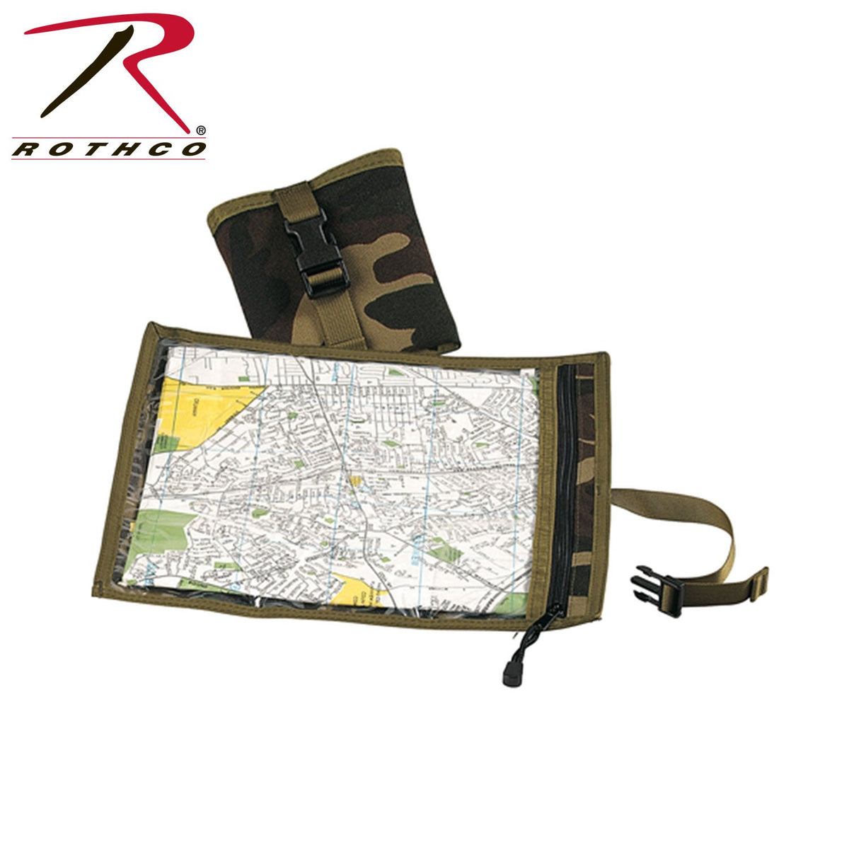 Rothco Map and Document Case Woodland Camo - Get Tight Gear