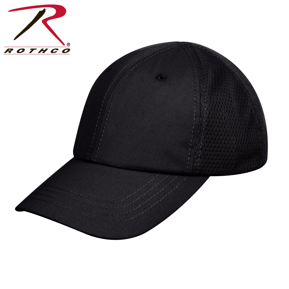 Rothco Mesh Back Tactical Cap Black Size One Size - Get Tight Gear
