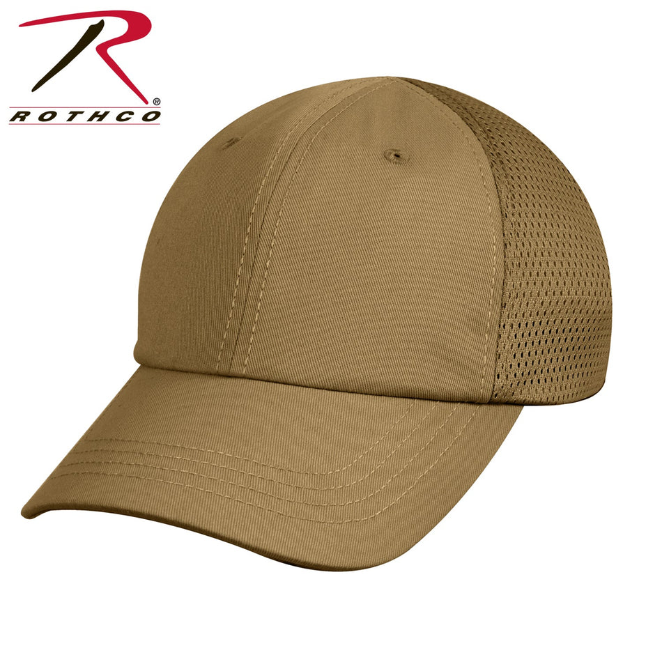 Rothco Mesh Back Tactical Cap Coyote Brown Size One Size - Get Tight Gear