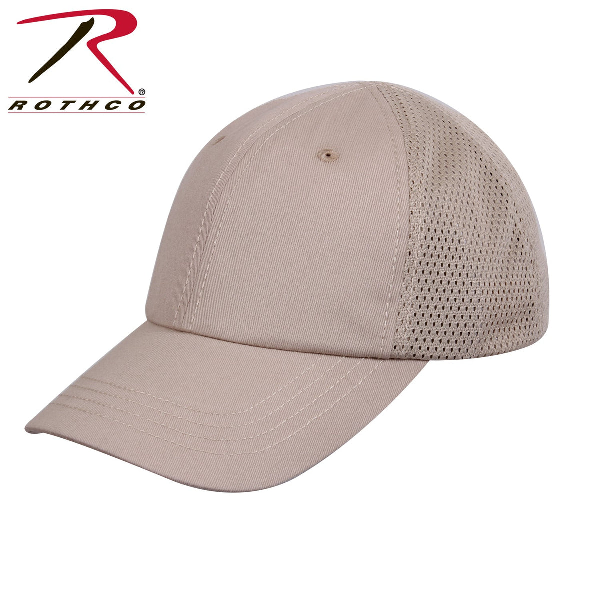 Rothco Mesh Back Tactical Cap Khaki Size One Size - Get Tight Gear