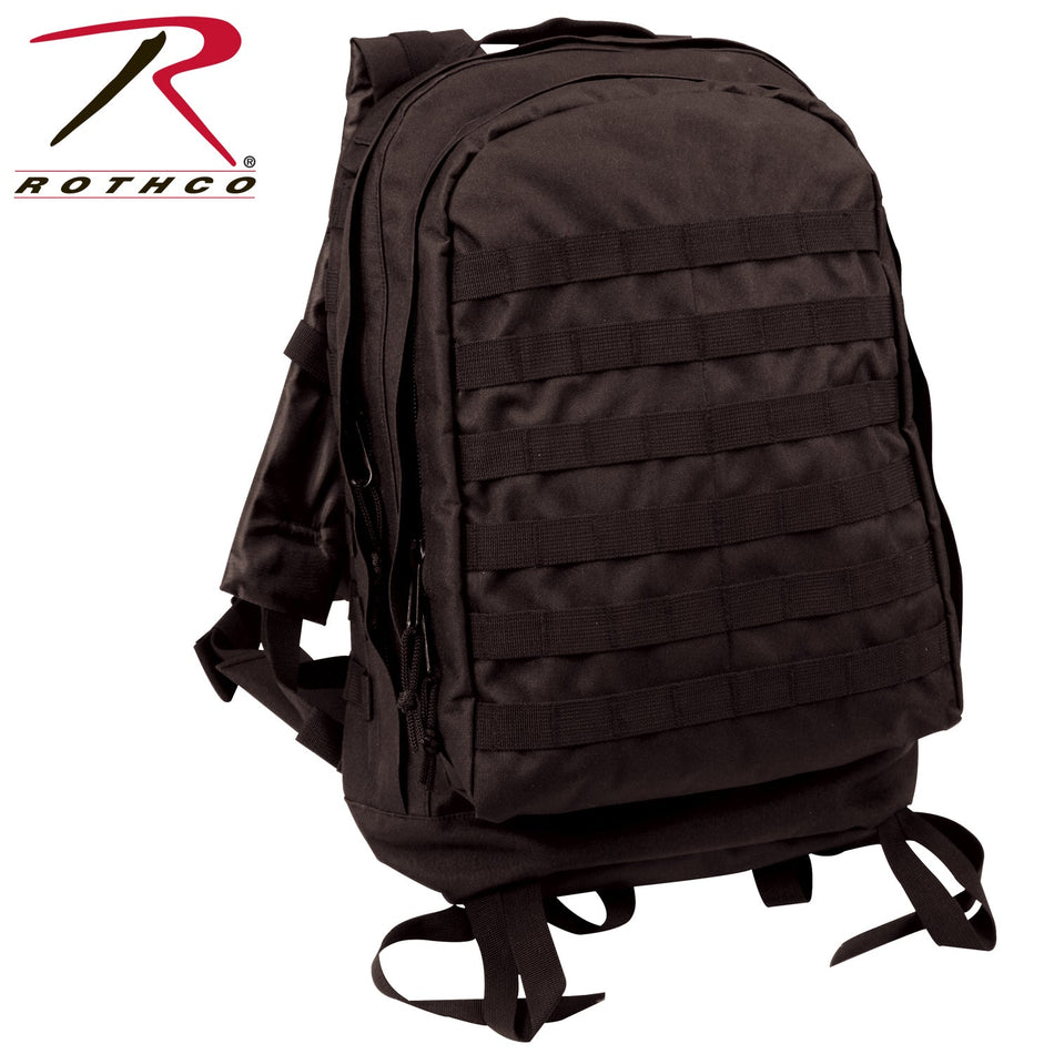 Rothco MOLLE II 3 - Day Assault Pack Black - Get Tight Gear