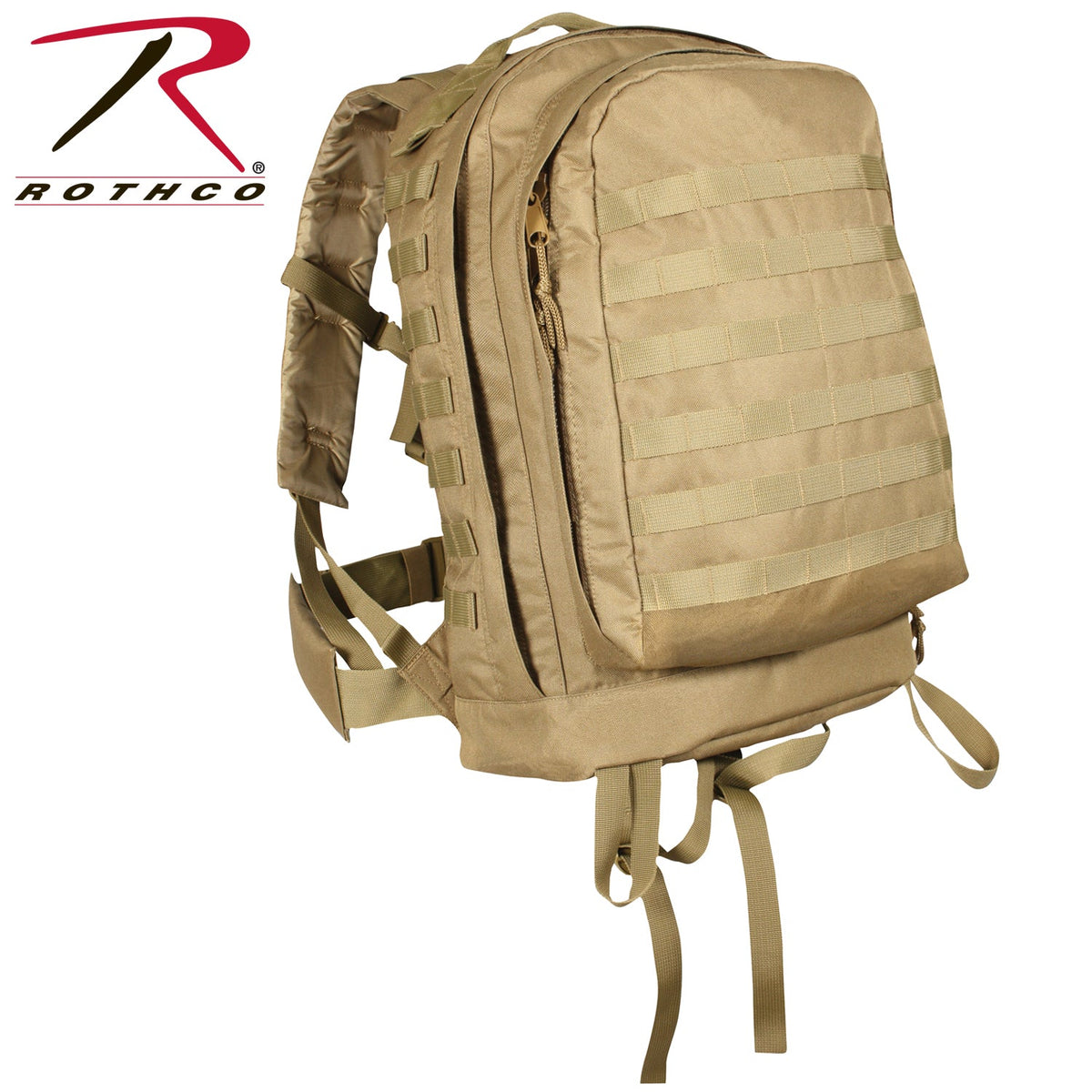 Rothco MOLLE II 3 - Day Assault Pack Coyote Brown - Get Tight Gear