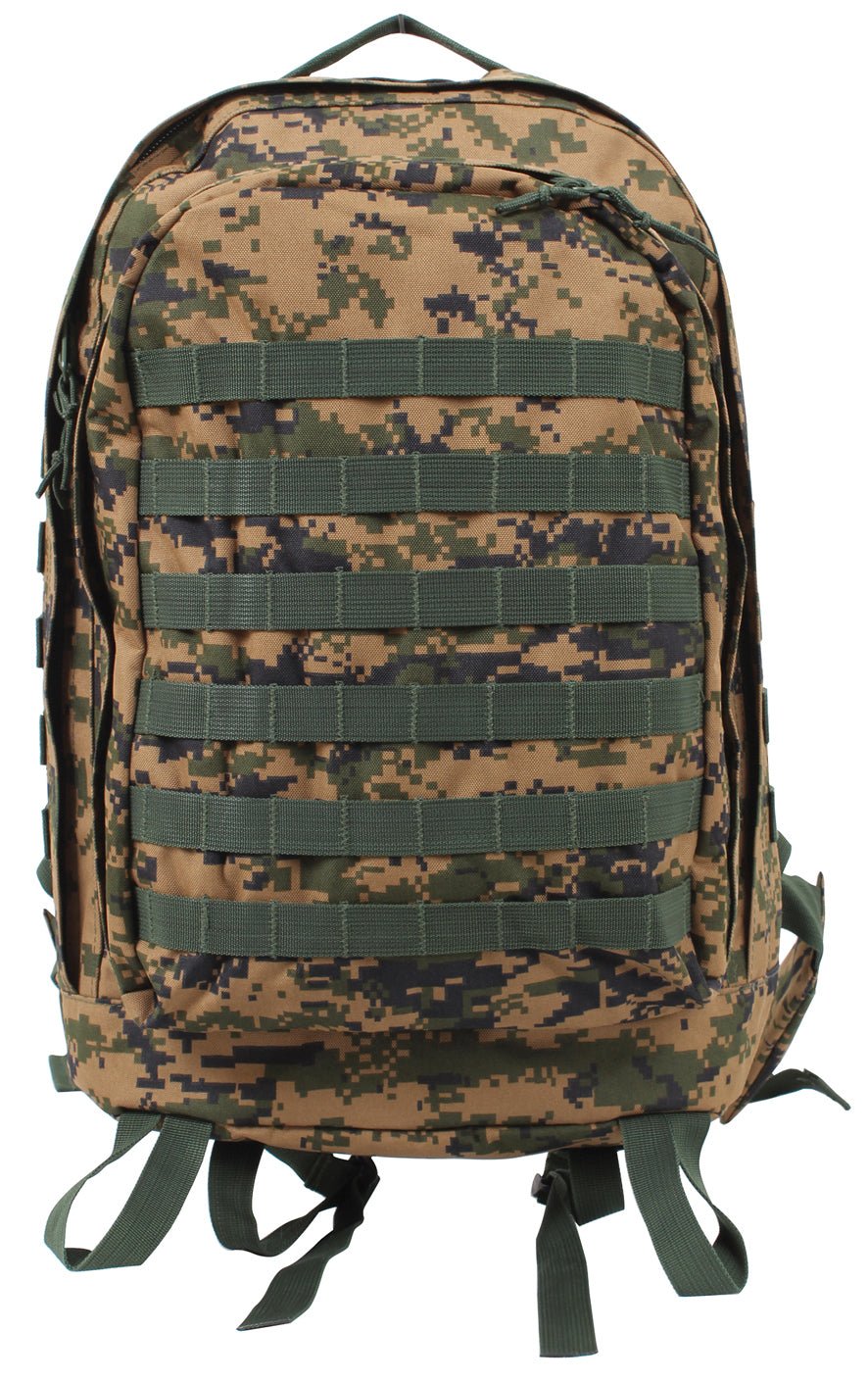 Rothco MOLLE II 3 - Day Assault Pack Woodland Digital Camo - Get Tight Gear