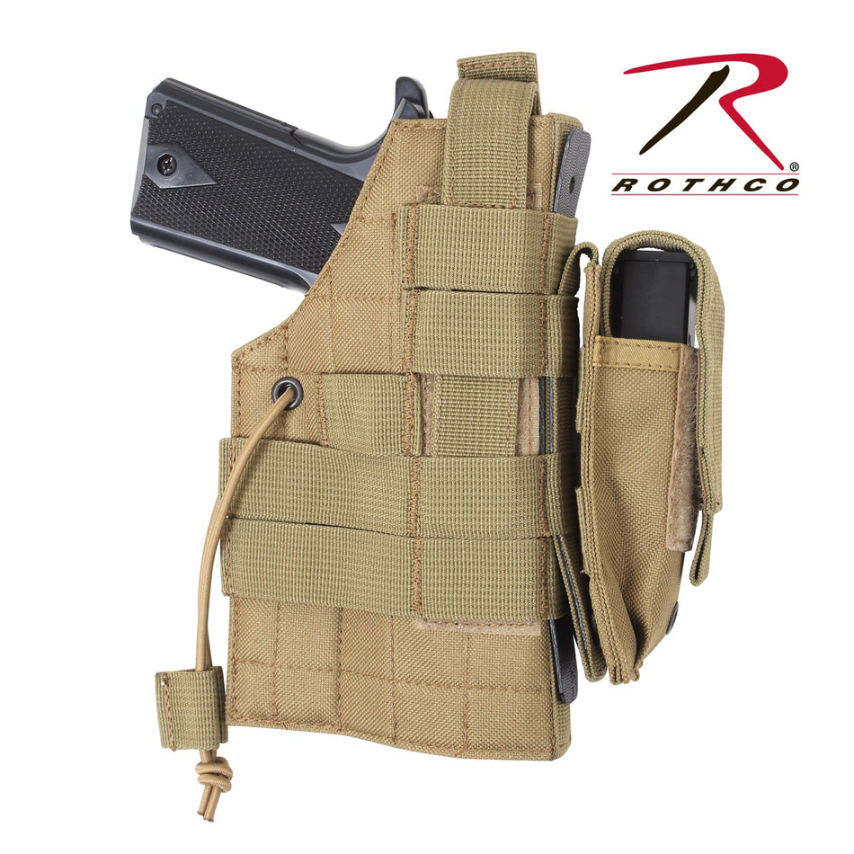 Rothco MOLLE Modular Ambidextrous Holster Coyote Brown - Get Tight Gear