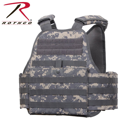 Rothco MOLLE Plate Carrier Vest ACU Digital Camo Size Regular - Get Tight Gear