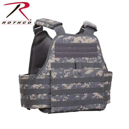 Rothco MOLLE Plate Carrier Vest ACU Digital Camo Size Regular - Get Tight Gear
