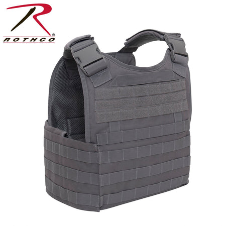 Rothco MOLLE Plate Carrier Vest Grey Size Regular - Get Tight Gear