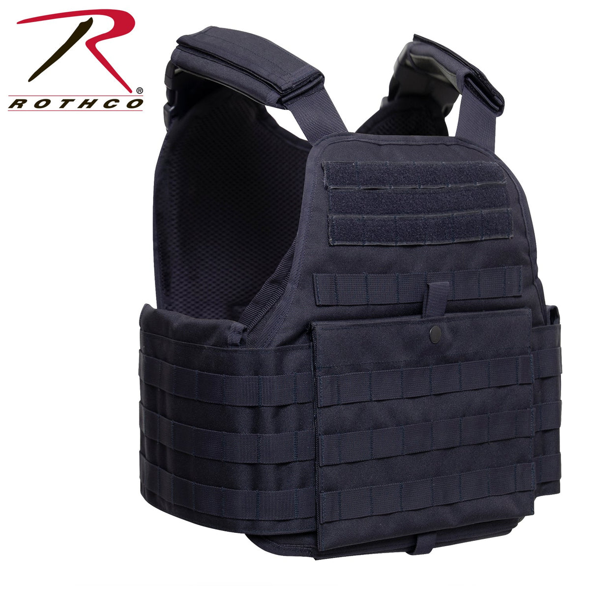 Rothco MOLLE Plate Carrier Vest Midnight Navy Blue Size Regular - Get Tight Gear