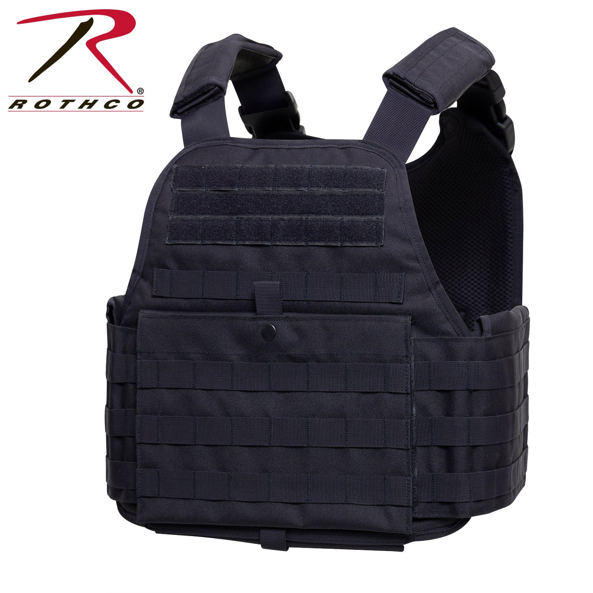Rothco MOLLE Plate Carrier Vest Midnight Navy Blue Size Regular - Get Tight Gear