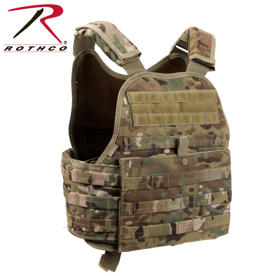 Rothco MOLLE Plate Carrier Vest MultiCam Size Regular - Get Tight Gear
