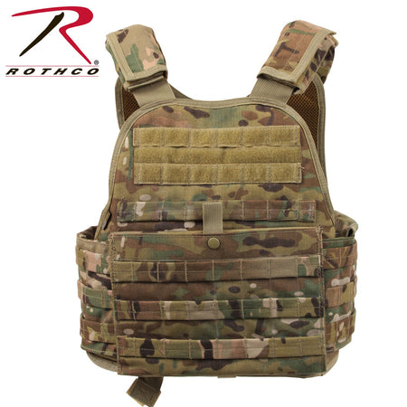 Rothco MOLLE Plate Carrier Vest MultiCam Size Regular - Get Tight Gear