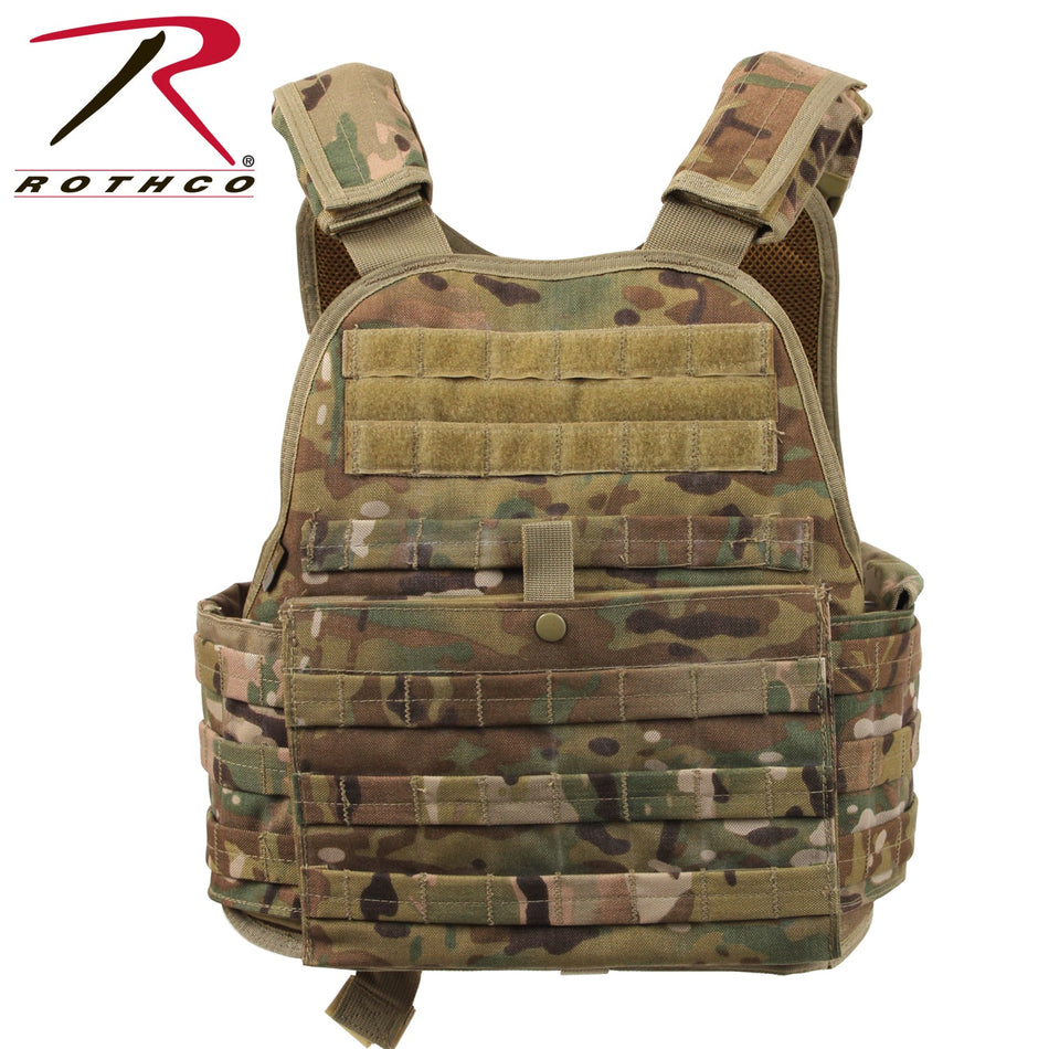 Rothco MOLLE Plate Carrier Vest MultiCam Size Regular - Get Tight Gear
