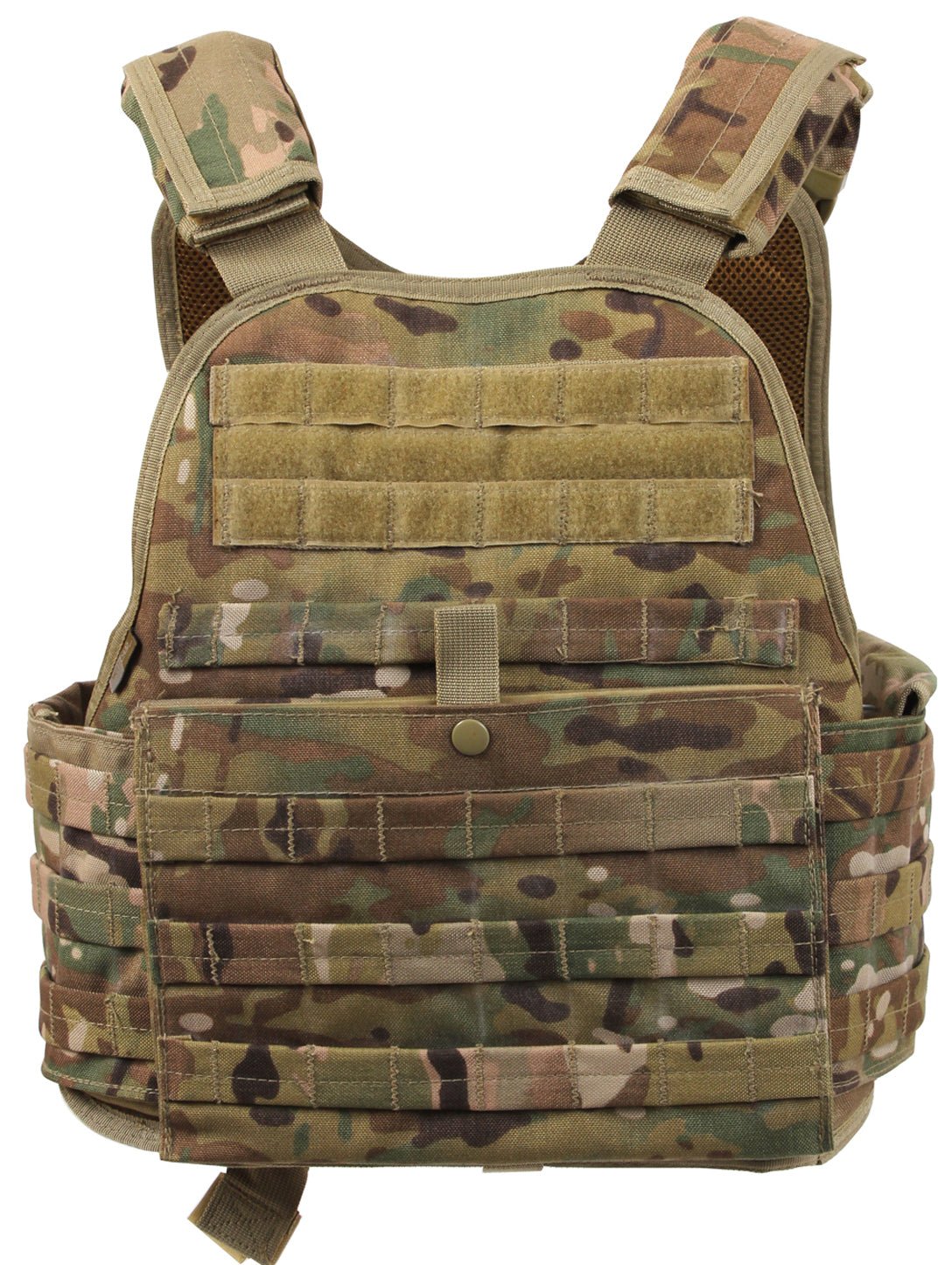 Rothco MOLLE Plate Carrier Vest MultiCam Size XS / S - Get Tight Gear