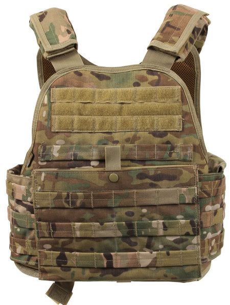 Rothco MOLLE Plate Carrier Vest MultiCam Size XS / S - Get Tight Gear