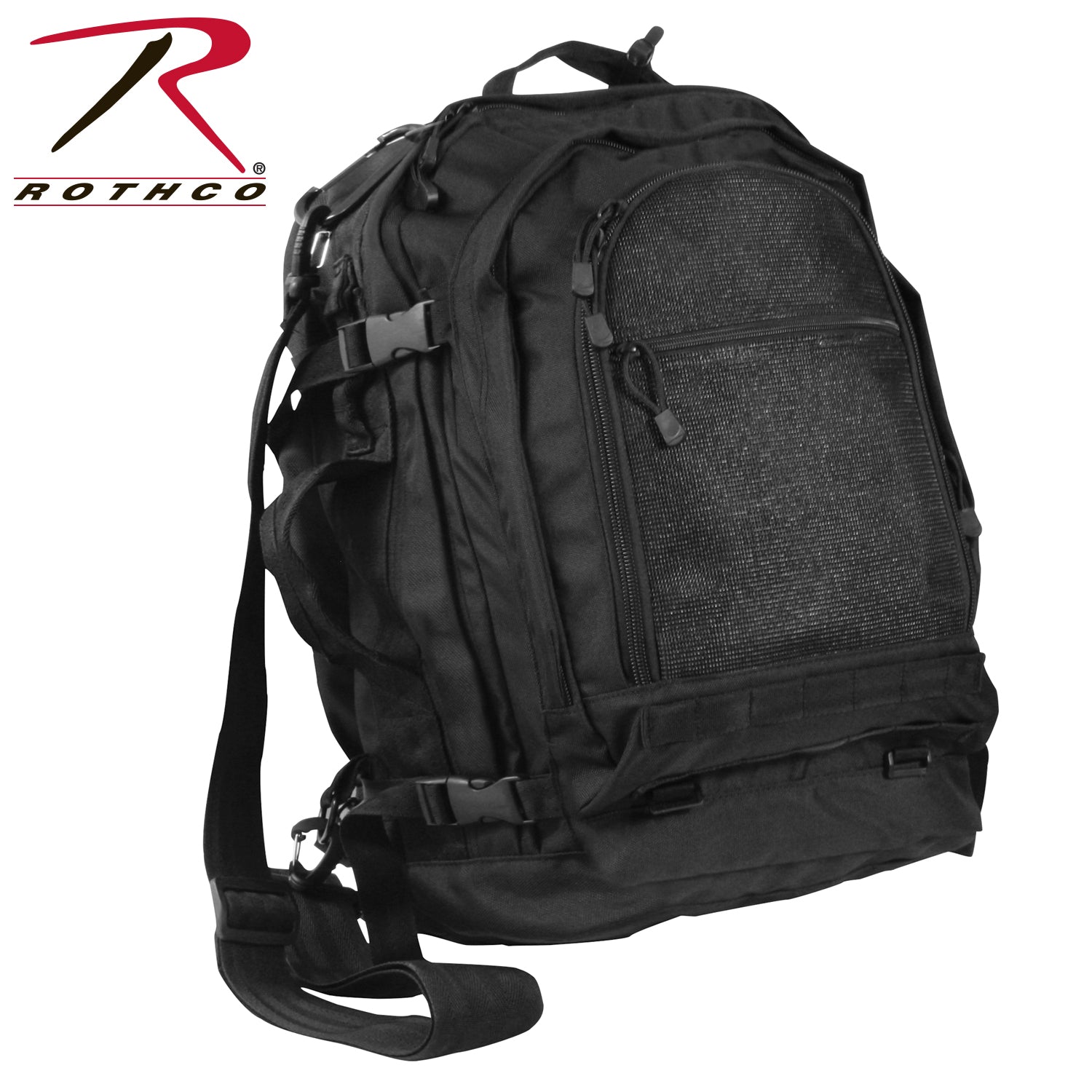 Rothco Move Out Tactical Travel Backpack Black - Get Tight Gear
