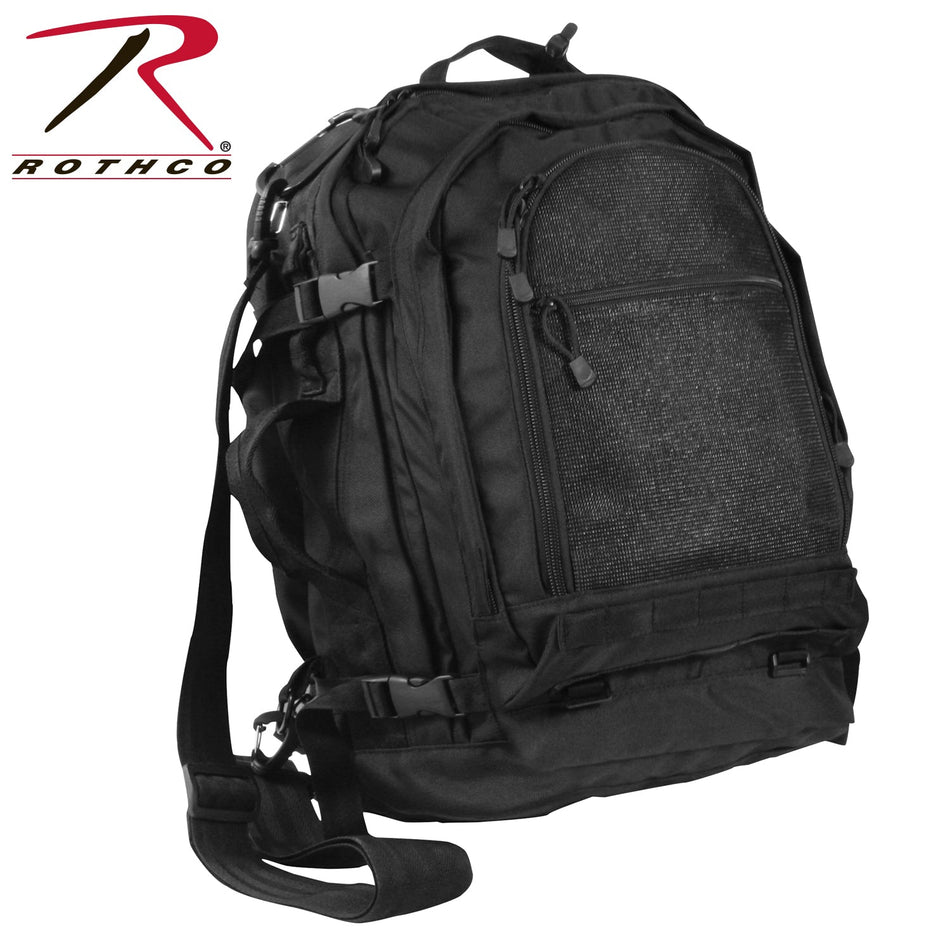 Rothco Move Out Tactical Travel Backpack Black - Get Tight Gear